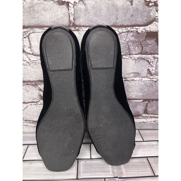 Mascaro Black Suede Patent Square Toe Ballet Flats Shoes Women’s Sz 38.5EU/8M US - Picture 15 of 16